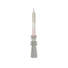 Load image into Gallery viewer, Candle Holder Aiden Clear with Dinner Candle Juniper Fawn Blush
