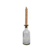 Load image into Gallery viewer, Candle Holder Donna Clear with Dinner Candle Flower Terra