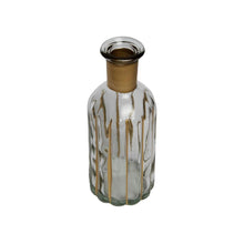 Load image into Gallery viewer, Candle Holder Éla Clear Gold Side View