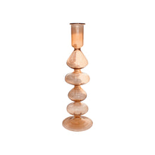 Load image into Gallery viewer, Glass Candle Holder Jane in Coral