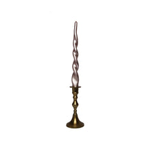 Load image into Gallery viewer, Candle Holder Lymé Gold with Twisted Dinner Candles Moise Rose Gold