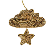 Load image into Gallery viewer, Christmas Ornament Cloud Gold
