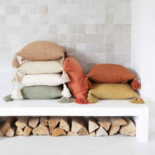 Load image into Gallery viewer, Cotton Cushion Teddy in Terracotta