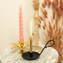 Load image into Gallery viewer, Candle Holder Veya Black, Mini Candle Misty White Gold, Glass Candle Holder Zoë, Flower Candle Holder Juliette