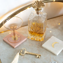 Load image into Gallery viewer, Bottle Opener James Brass, Bottle Stopper Leaf, Marble Coaster Moon and Marble Coaster Oceane