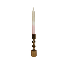 Load image into Gallery viewer, Dinner Candle Juniper Fawn Blush in Candle Holder Bambi Small