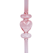 Load image into Gallery viewer, Glass Candle Holder Amore Close up