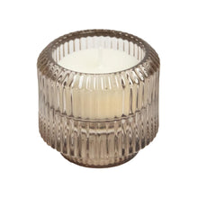 Load image into Gallery viewer, Glass Candle Holder Bae Oat with Tea Light