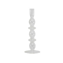 Load image into Gallery viewer, Glass Candle Holder Bloom Large Clear