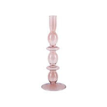 Load image into Gallery viewer, Glass Candle Holder Bloom Large Rose