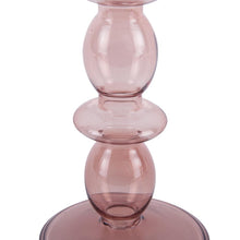 Load image into Gallery viewer, Glass Candle Holder Bloom Large Rose Close up