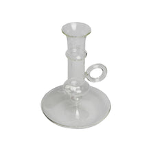 Load image into Gallery viewer, Glass Candle Holder Chiare Clear Top View