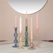 Load image into Gallery viewer, Glass Candle Holder Eve Royal, Golden, Sage, Rose and Blush