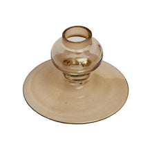 Load image into Gallery viewer, Glass Candle Holder Lone Blush Top View