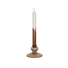 Load image into Gallery viewer, Glass Candle Holder Lone Blush with Dinner Candle Lavie Blush