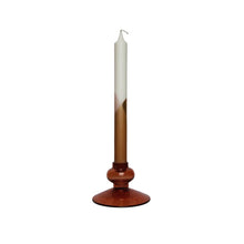 Load image into Gallery viewer, Glass Candle Holder Lone Terra with Dinner Candle Lavie Blush