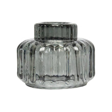 Load image into Gallery viewer, Glass Candle Holder Niene Grey
