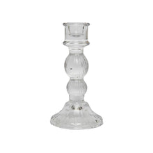 Load image into Gallery viewer, Glass Candle Holder Nola Clear