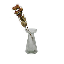 Load image into Gallery viewer, Glass Candle Holder Odette in Clear with Roses