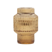 Load image into Gallery viewer, Glass Candle Holder Olly Amber