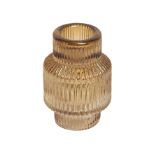 Load image into Gallery viewer, Glass Candle Holder Olly Amber