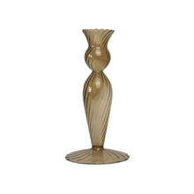 Load image into Gallery viewer, Glass Candle Holder Pernille Medium Amber