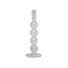 Load image into Gallery viewer, Glass Candle Holder Posey Large Clear