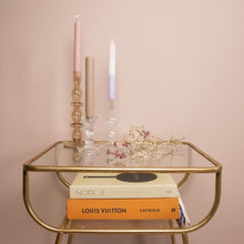 Load image into Gallery viewer, Glass Candle Holder Posey Medium Clear