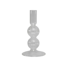 Load image into Gallery viewer, Glass Candle Holder Posey Medium Clear