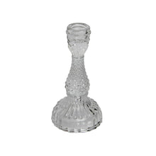 Load image into Gallery viewer, Glass Candle Holder Thyme Clear Top View