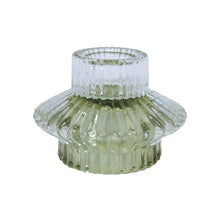 Load image into Gallery viewer, Glass Candle Holder Vinthe Green