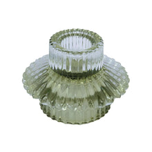 Load image into Gallery viewer, Glass Candle Holder Vinthe Green