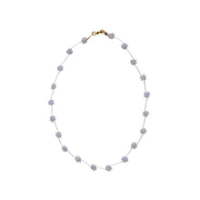 Load image into Gallery viewer, Necklace Flores Lilac Gold Pearl
