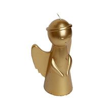 Load image into Gallery viewer, Sculpture Candle Angel Gold Large Side View