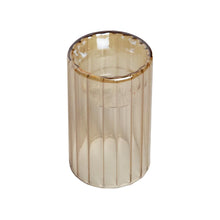 Load image into Gallery viewer, Tea Light Holder Lyse Amber Top View
