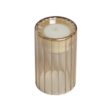Load image into Gallery viewer, Tea Light Holder Lyse Amber with Tea Light