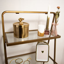 Load image into Gallery viewer, Treasure Holder Archie Brass, Pillar Candle Livay Fawn, Candle Holder Vinthe and Dinner Candle Lavie Sage and Candle Holder Odette Blush