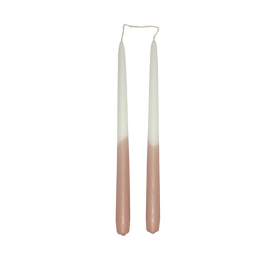 Molly Twin Dinner Candles in Blush