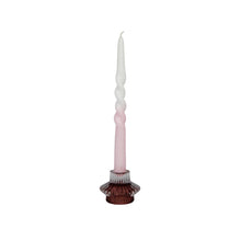 Load image into Gallery viewer, Twisted Dinner Candle Fi Dipped Rose with Candle Holder Vinthe Rose
