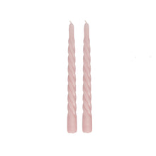 Load image into Gallery viewer, Twisted Dinner Candle Philou Blush