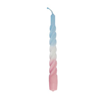 Load image into Gallery viewer, Twisted Dinner Candle Sterre Blue Rose Matt