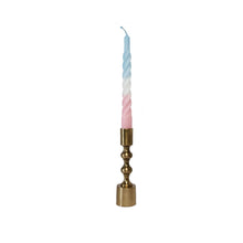 Load image into Gallery viewer, Twisted Dinner Candle Sterre Blue Rose Matt met Dinner Candle Bambi Small