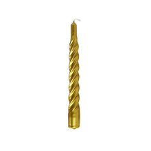 Load image into Gallery viewer, Twisted Dinner Candle Sterre Gold