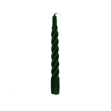 Load image into Gallery viewer, Twisted Dinner Candle Sterre Green Matt