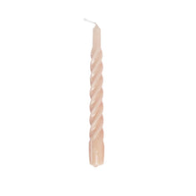 Load image into Gallery viewer, Twisted Dinner Candle Sterre Oat Glossy