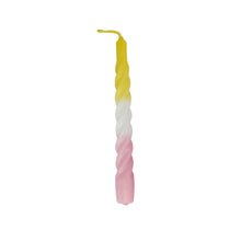 Load image into Gallery viewer, Twisted Dinner Candle Sterre Yellow Rose Matt