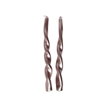 Load image into Gallery viewer, Twisted Dinner Candles Moise Rose Gold