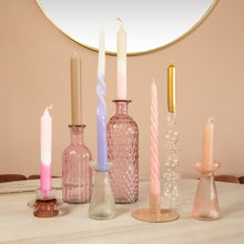 Load image into Gallery viewer, Glass Candle Holder Bloom Large Clear