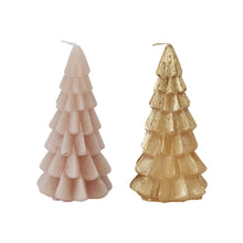 Load image into Gallery viewer, Candle Christmas Tree Oat and Gold
