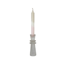 Load image into Gallery viewer, Candle Holder Aiden Clear with Dinner Candle Juniper Fawn Blush

